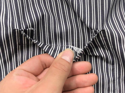 Camisa AMI Paris Striped Short Sleeve