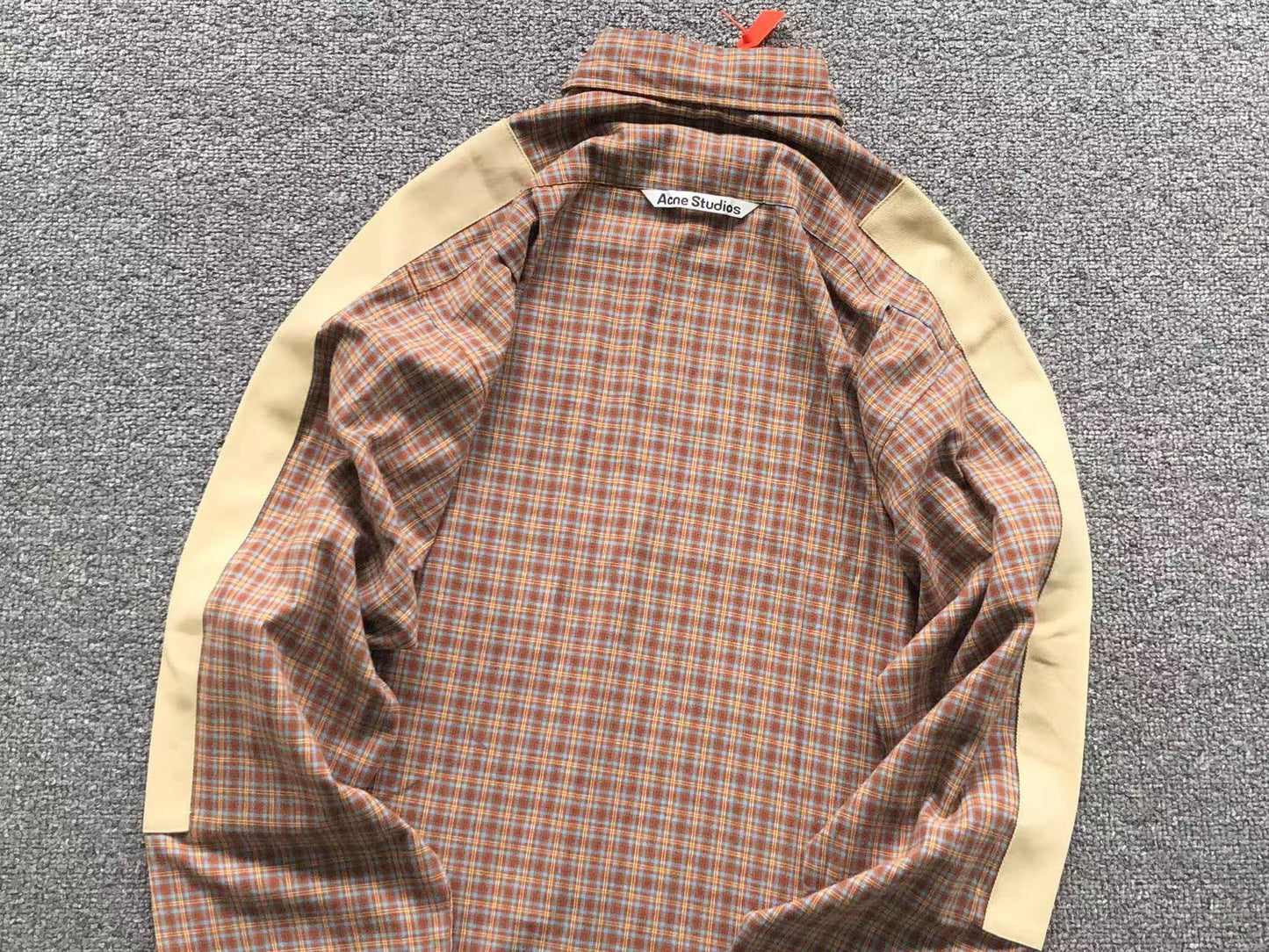 Camisa Acne Studios Plaid Panel Design