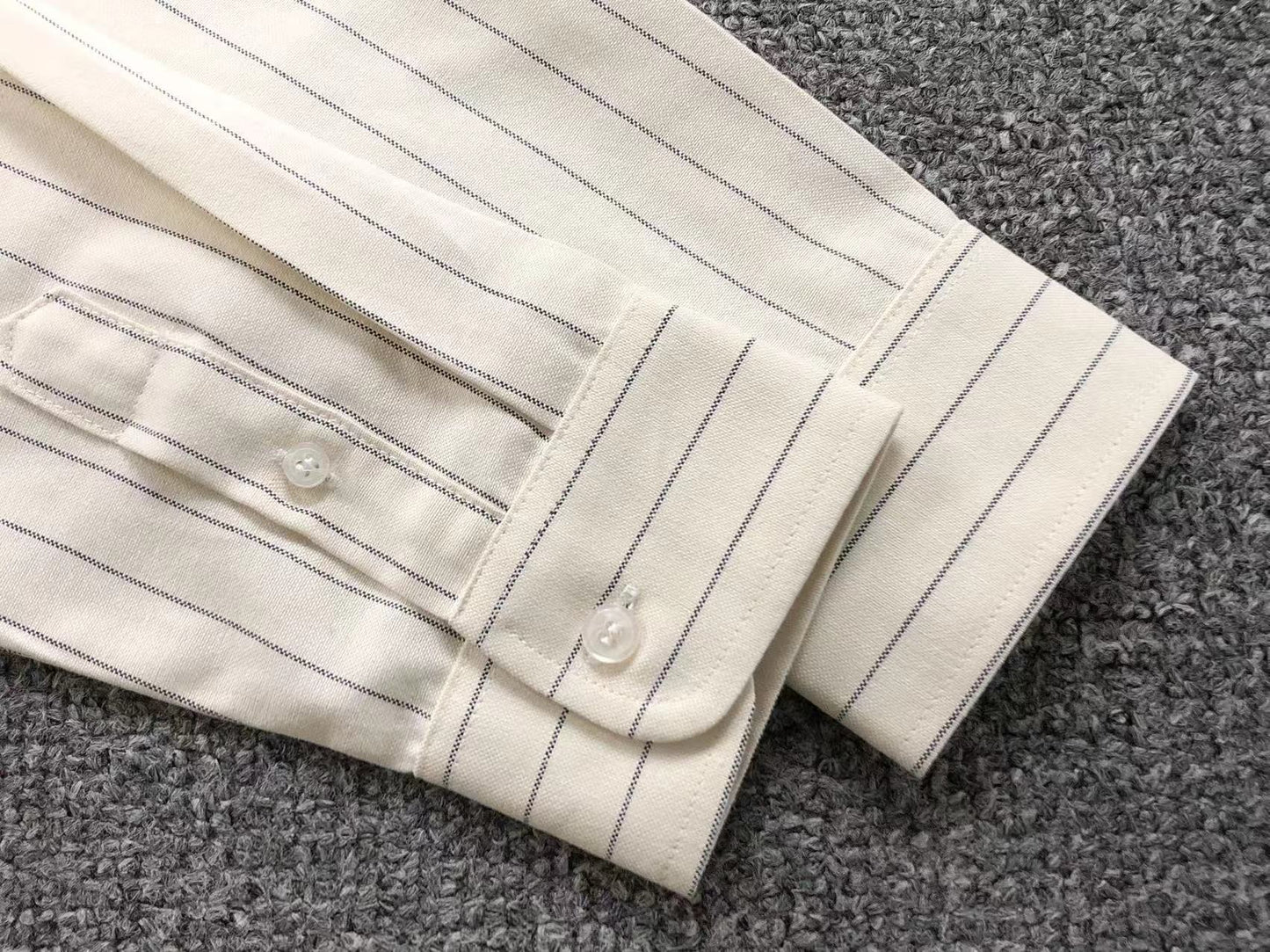 Camisa AMI Paris Striped Mini Heart Shirt