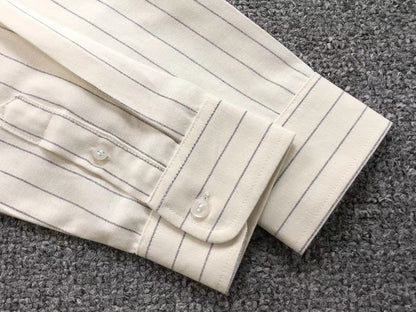 Camisa AMI Paris Striped Mini Heart Shirt