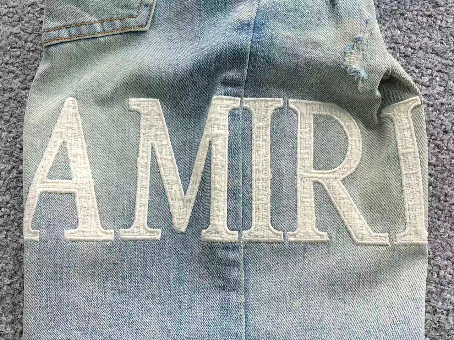 Bermuda Jeans AMIRI Ice Vintage Minimal Distressed