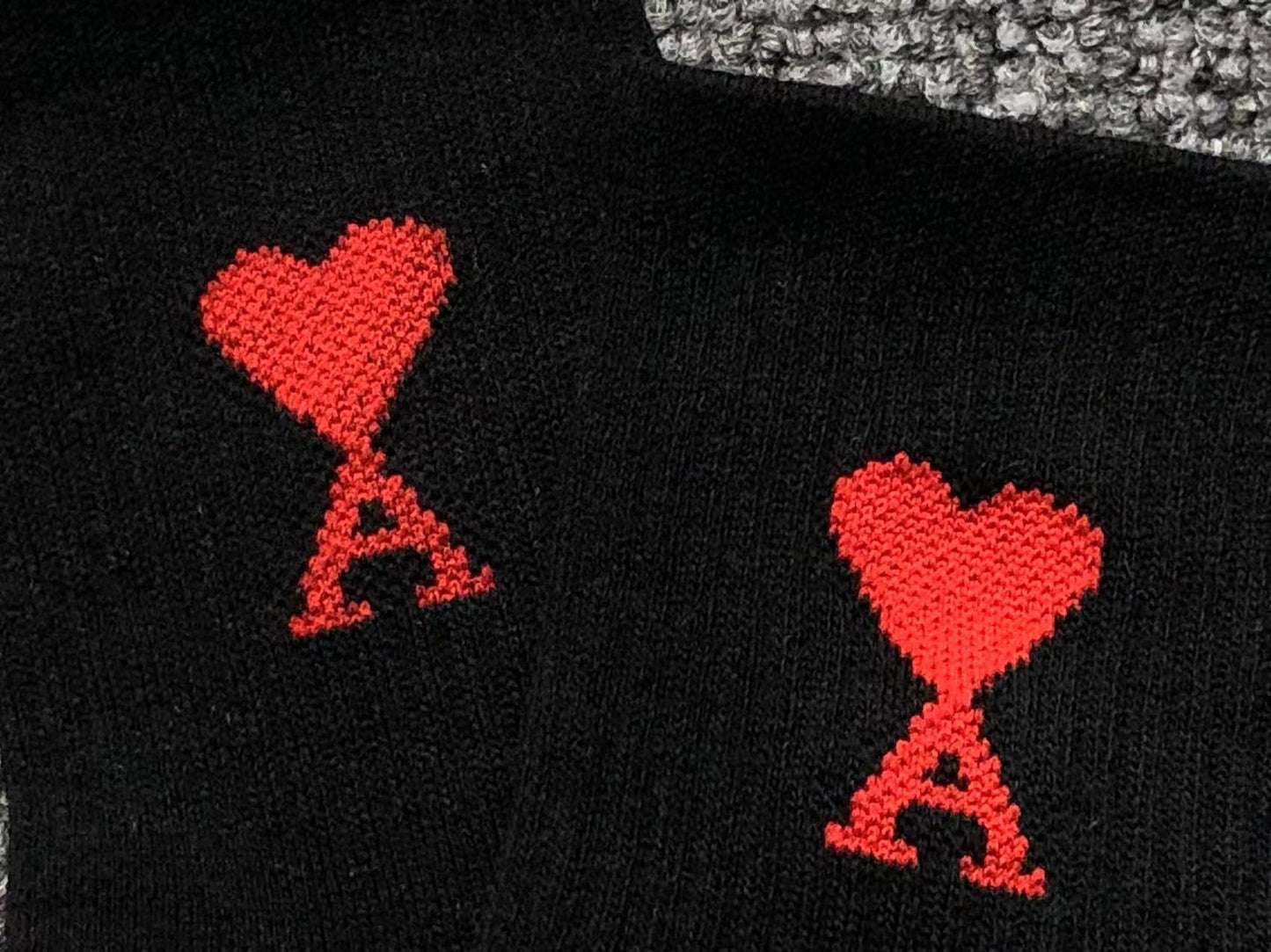 Meia AMI Paris Heart Logo