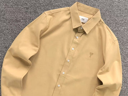 Camisa AMI Paris Classic Heart Manga Longa