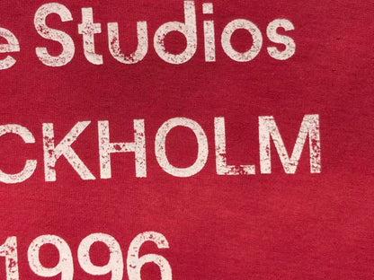 Camiseta Acne Studios Stockholm 1996 Washed Red