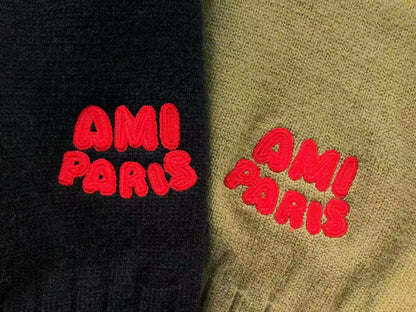 Suéter AMI Paris Gola Alta Logo