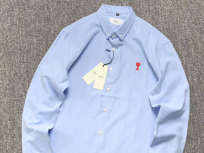 Camisa AMI Paris Mini Heart Contrast