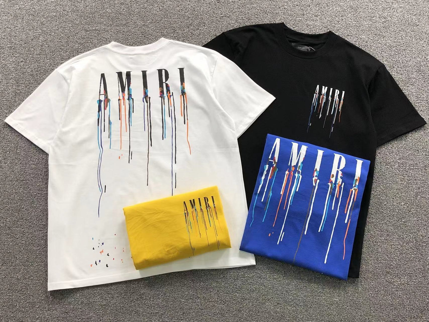Camiseta AMIRI Drip Paint Logo