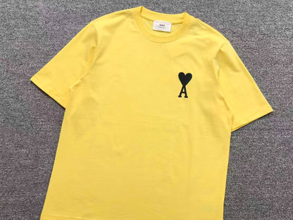 Camiseta AMI Paris Mini Heart Color Contrast