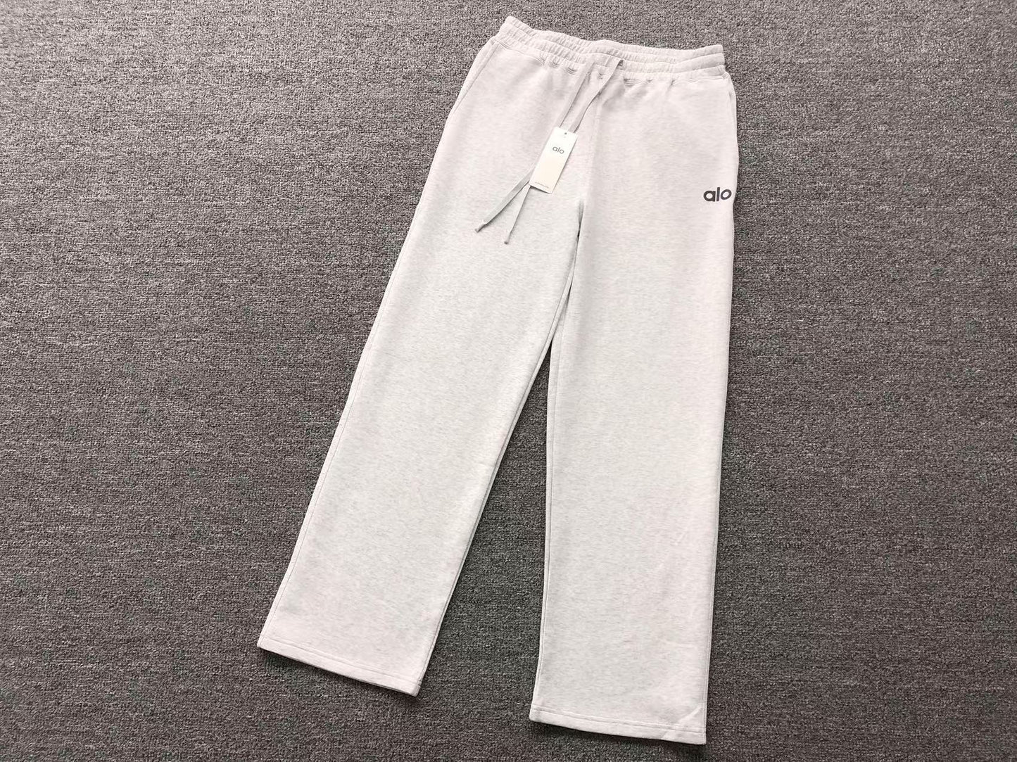 Calça elástica ALO moletom reta Feminino