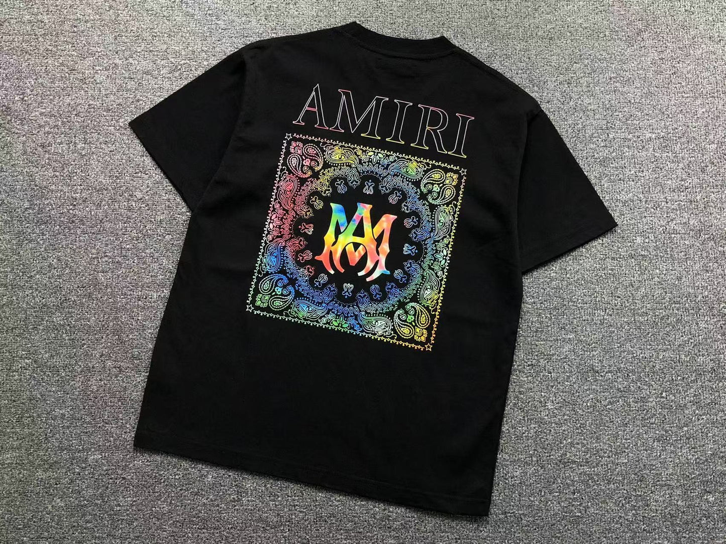 Camiseta AMIRI Rainbow Bandana Logo