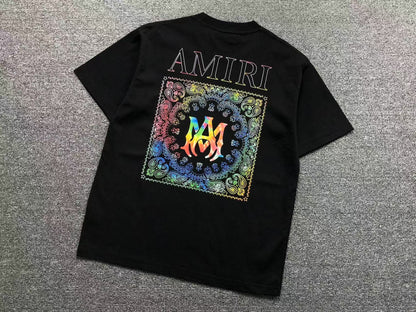 Camiseta AMIRI Rainbow Bandana Logo