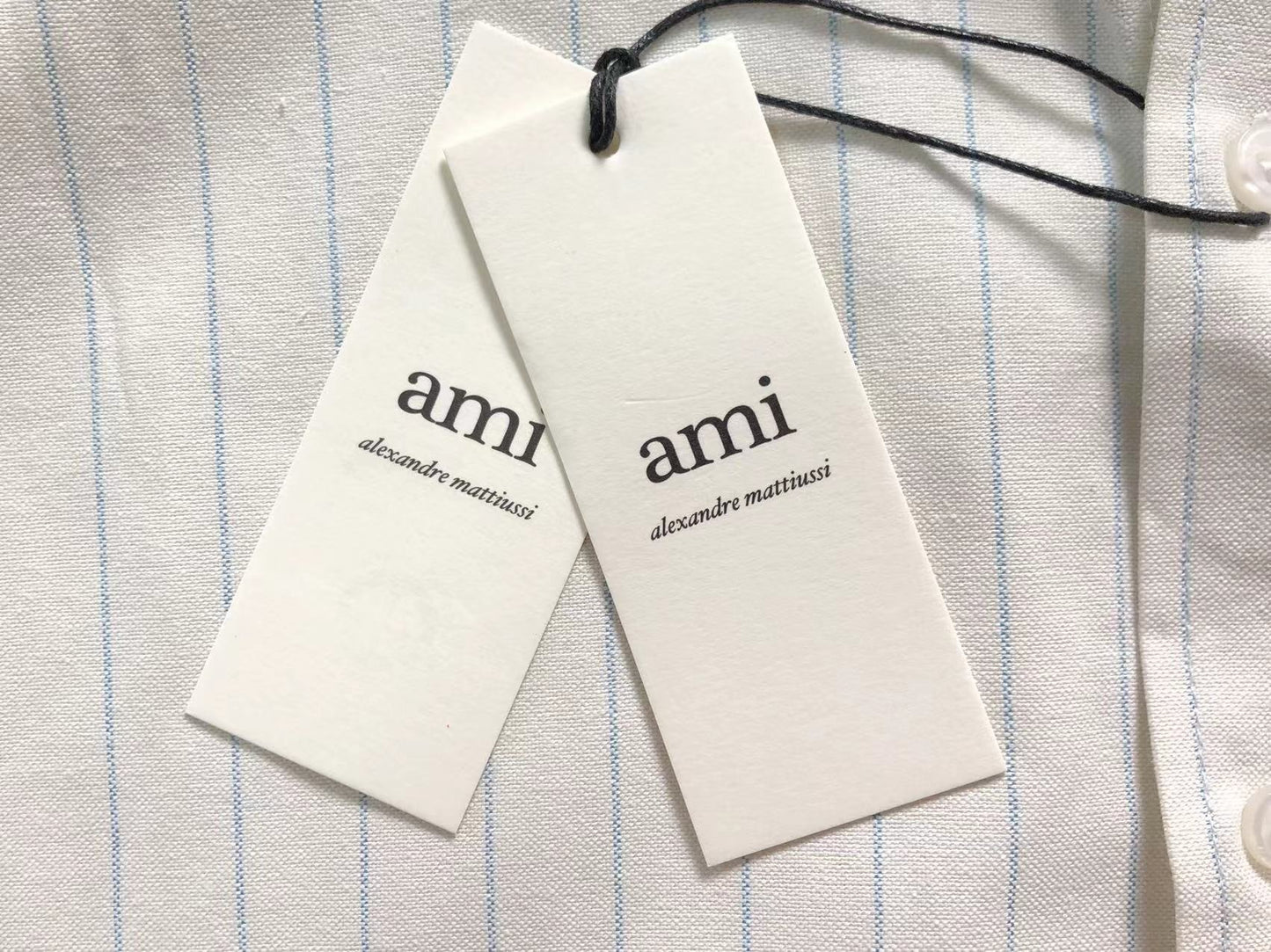 Camisa AMI Paris Stripe Heart Summer