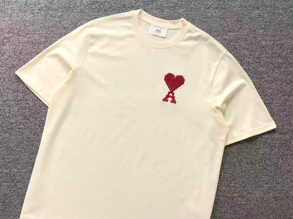 Camiseta AMI Paris Premium Mini Heart Detail