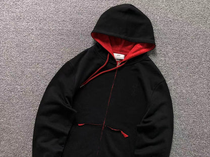 Moletom AMI Paris Ami de Cœur Contrast Zip Hoodie