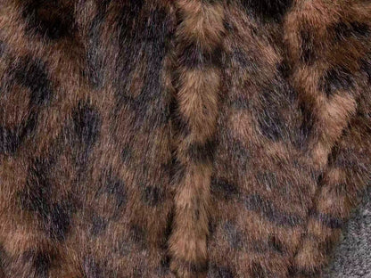 Jaqueta Adidas Leopard Faux Fur Jacket