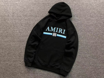 Moletom AMIRI Core Stripe Logo Hoodie