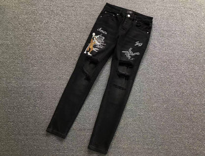 Calça AMIRI Jazz Illustration Denim