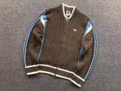 Jaqueta Adidas Cable Knit Zip Sweater
