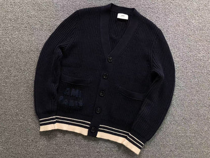 Suéter Cardigan AMI Paris Knit Textured
