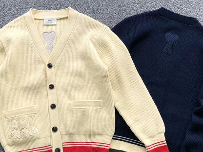 Suéter AMI Paris Cardigan Knit