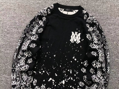 Suéter AMIRI Noir Bandana Fade