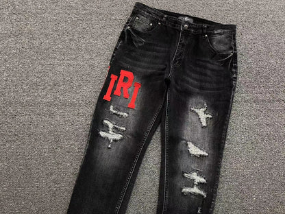 Calça AMIRI Signature Red Logo Jeans