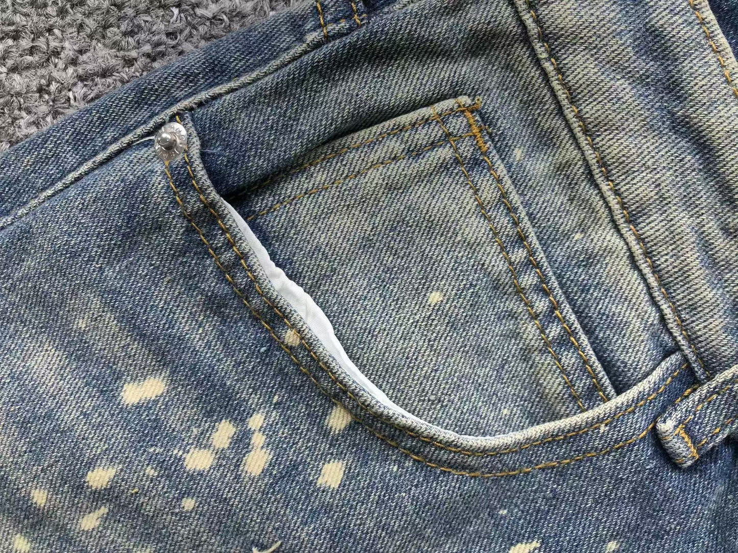 Calça Acne Studios Paintstorm Wide Jeans