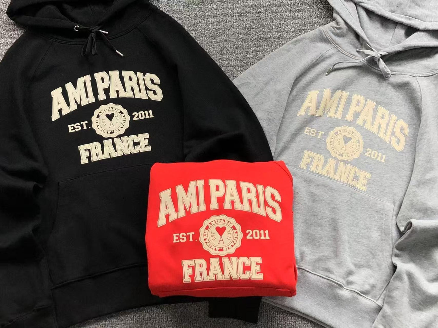 Moletom AMI Paris Logo Collegiate
