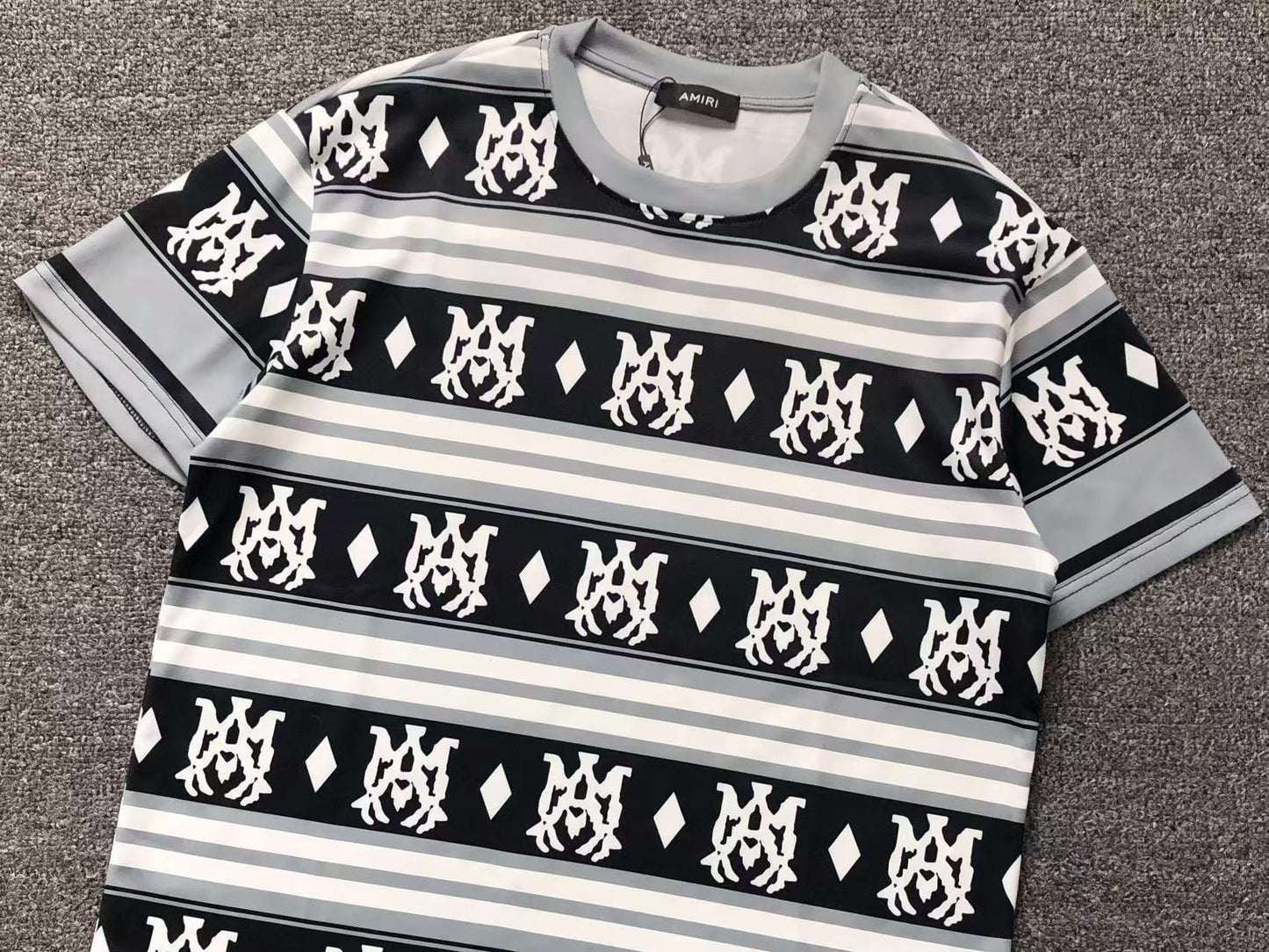 Camiseta AMIRI Monogram Stripe Pattern