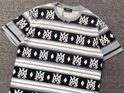 Camiseta AMIRI Monogram Stripe Pattern