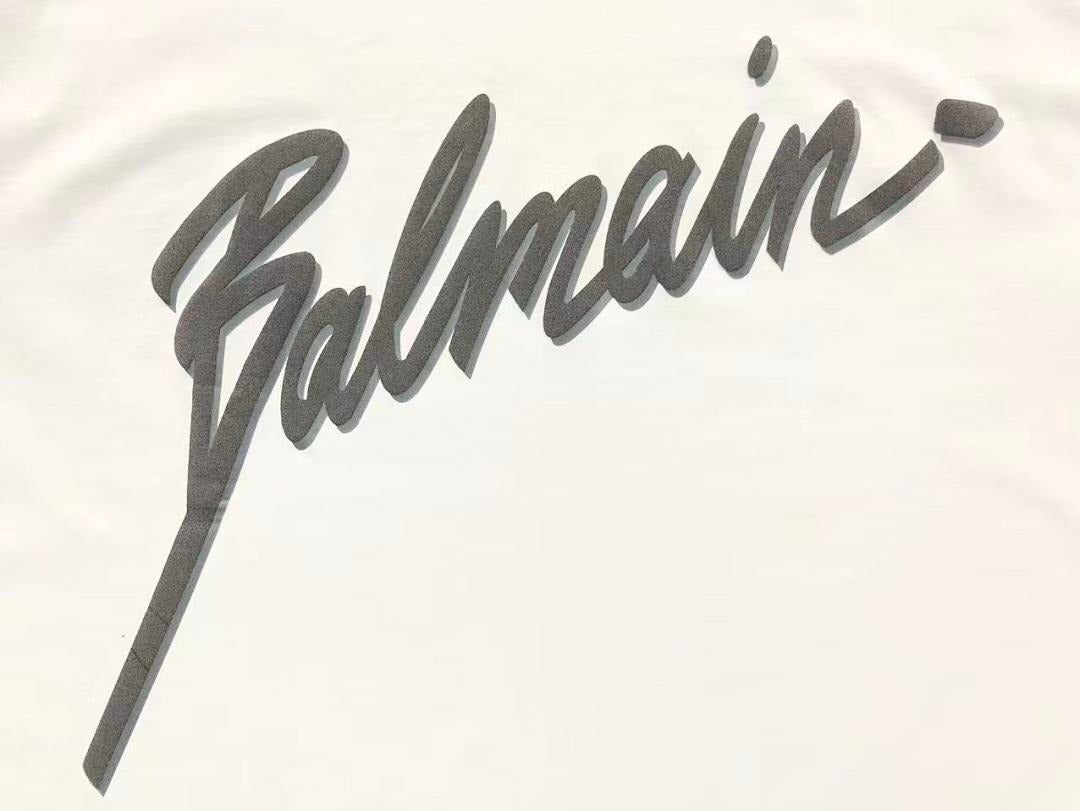 Camiseta Balmain Script Logo
