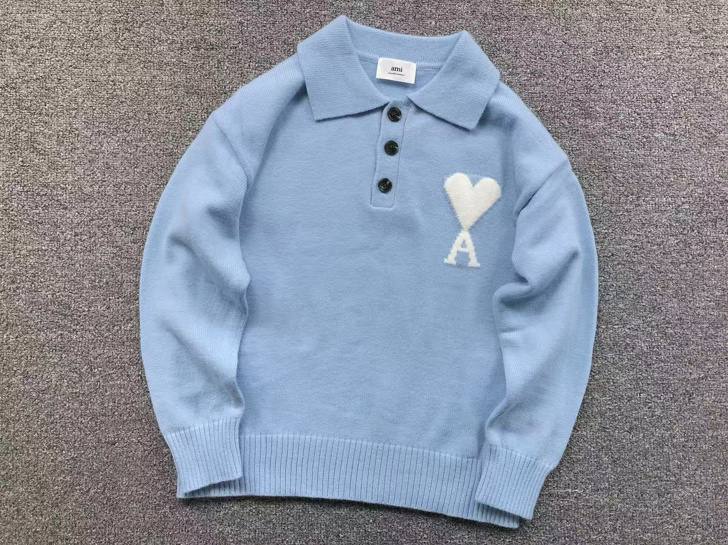 Suéter AMI Paris Polo Knit Essential