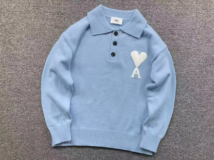 Suéter AMI Paris Polo Knit Essential