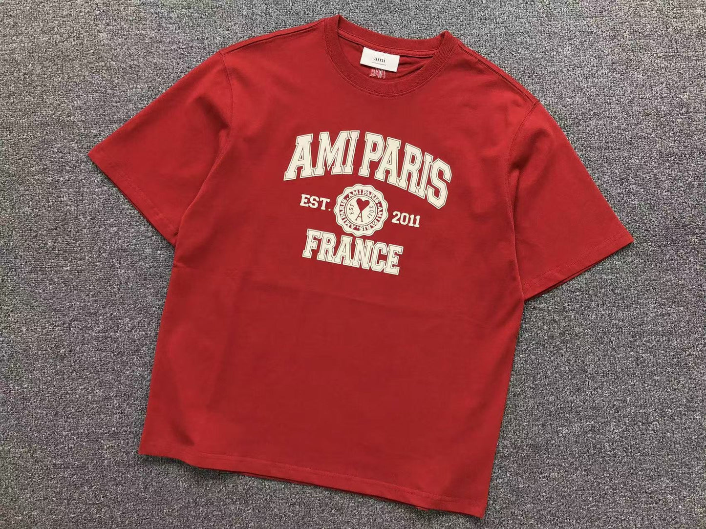 Camiseta AMI Paris College Logo France