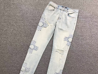 Calça AMIRI White Star Denim