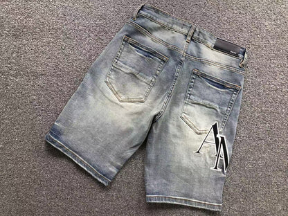 Bermuda Jeans AMIRI Distressed Monogram