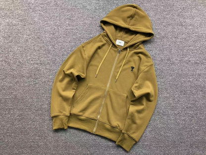 Moletom AMI Paris Ami de Cœur Zip Hoodie