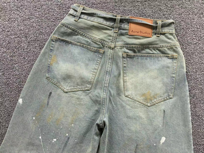 Short Acne Studios Workwear Ink Splatter