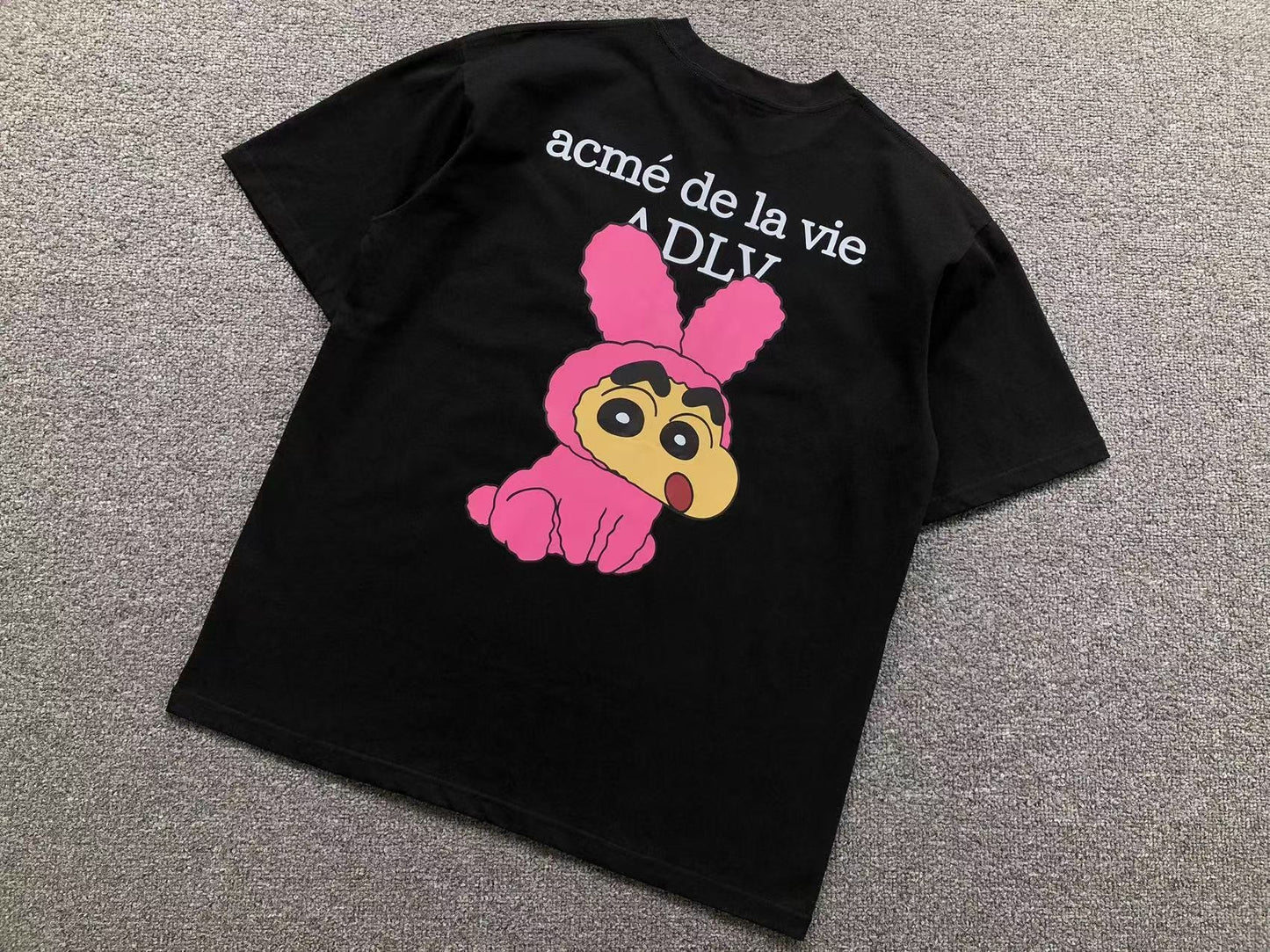 Camiseta ADLV Pink Bunny Cartoon Tee