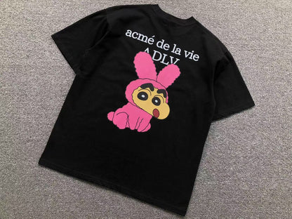 Camiseta ADLV Pink Bunny Cartoon Tee