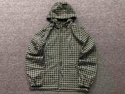 Jaqueta AMIRI Monogram Houndstooth Zip