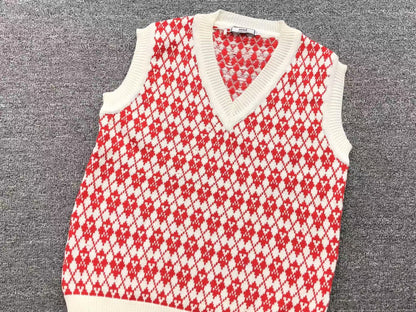 Suéter Colete AMI Paris Pattern Knit