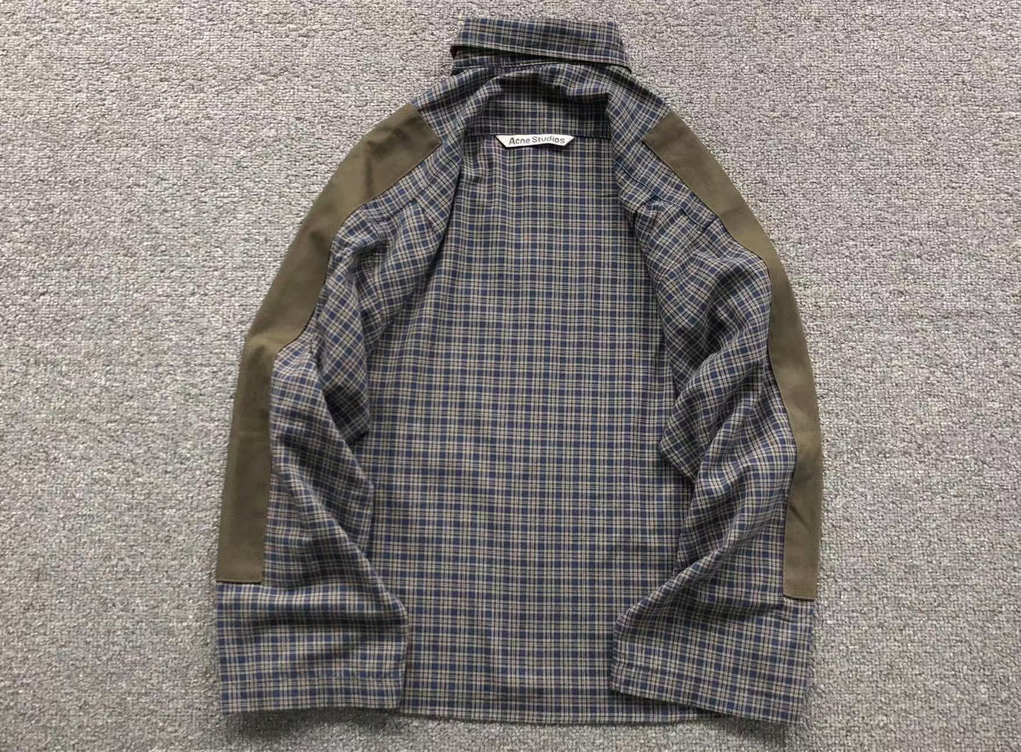 Camisa Acne Studios Plaid Panel Design