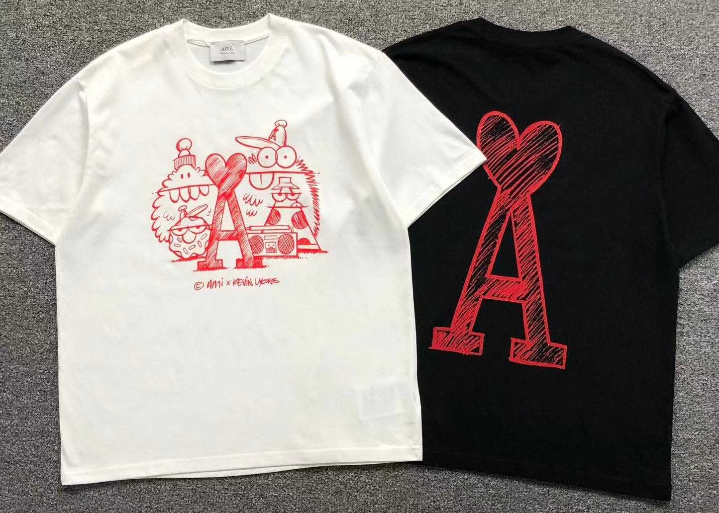 Camiseta AMI Paris x Kevin Lyons Graphic Heart