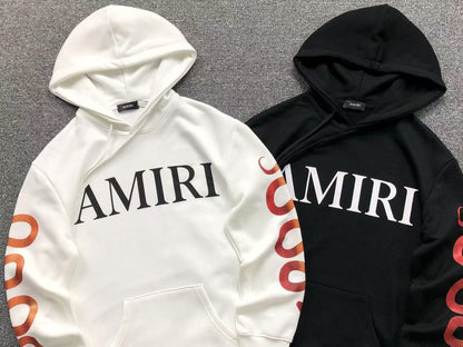 Moletom AMIRI Serpent Sleeve Logo Hoodie