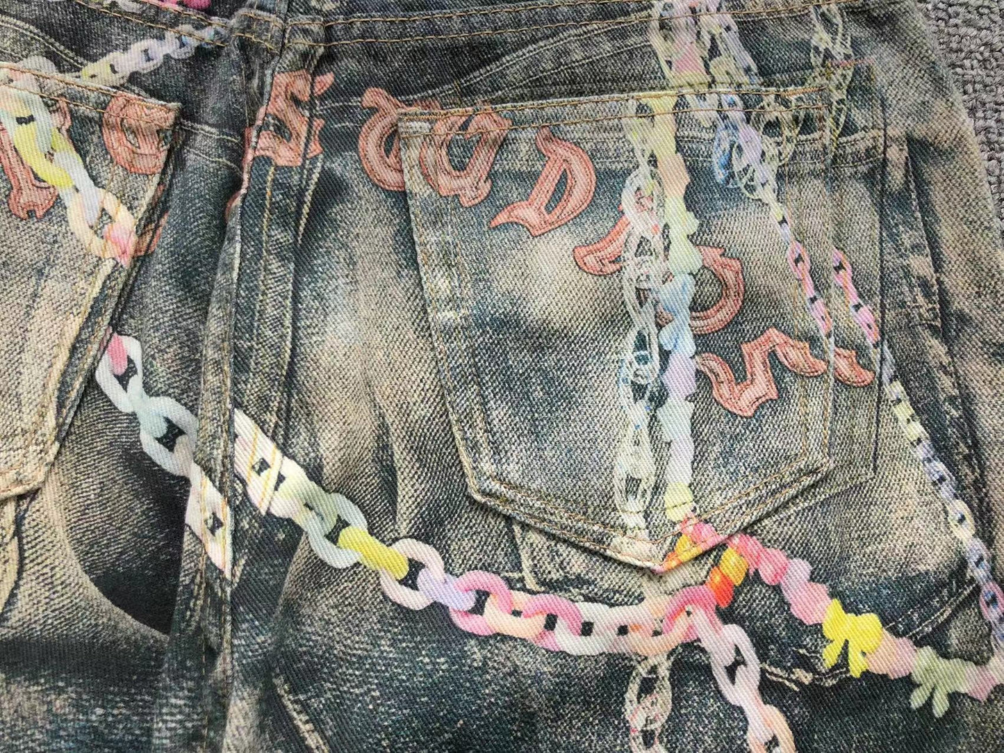 Calça Acne Studios Candy Chain Denim
