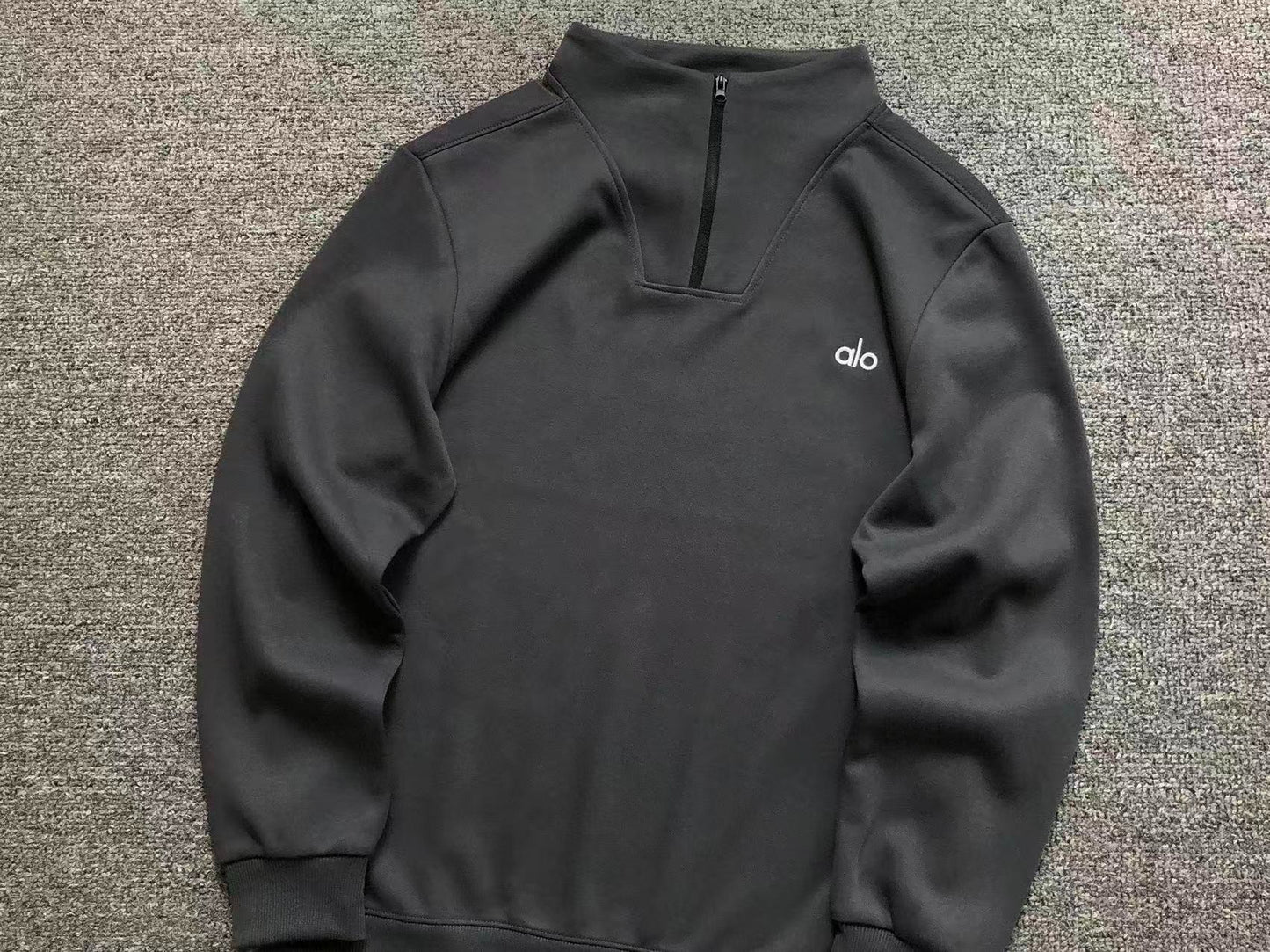 Moletom ALO half zip gola alta
