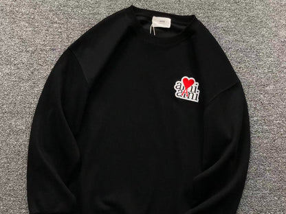 Moletom AMI Paris Ami de Cœur Script Logo Crewneck