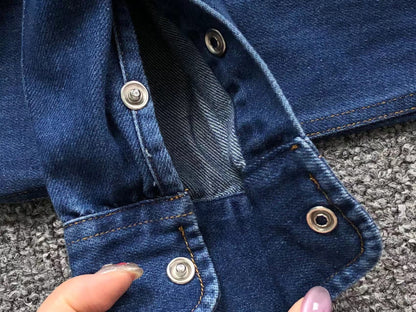 Camisa AMI Paris Denim Heart Classic