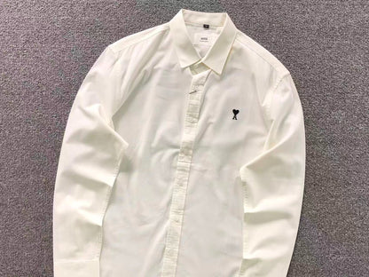Camisa AMI Paris Heart Logo Classi
